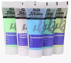 Paint Canvas: Pebeo Studio Acrylic 100ml Gel - Glow in the Dark Paint