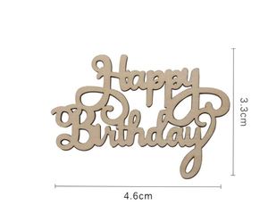 Word "Happy Birthday" Wooden Small (1pcs)