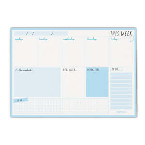 Best Bargins: Pukka Carpe Diem Weekly Planner Pad Sky Blue