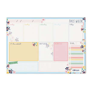 Pukka Carpe Diem Weekly Planner Pad Ditzy Floral
