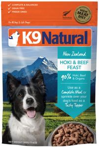 K9 Natural Freeze-Dried Core Diets - Hoki & Beef Feast 500g