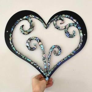 Art: Paua Koru Heart