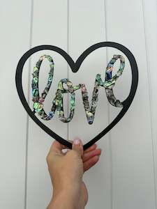 Paua Love Heart