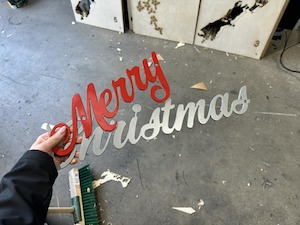 Hunting Fishing: End of Line Steel Merry Christmas