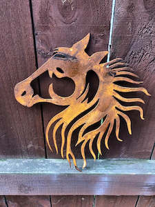 Corten Horse Head