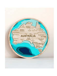 Specials: Layered Painted Australian Map