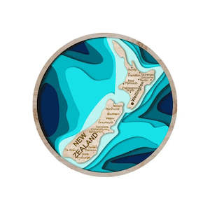 Specials: Layered Painted NZ Map