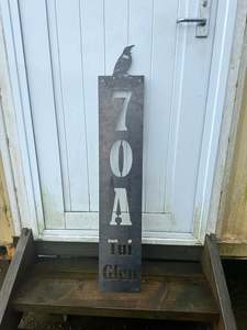 Custom Signs Address House Numbers: Art Address Sign -1.2m