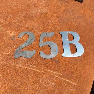 Custom Signs Address House Numbers: 20cm Single House Number