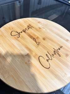 Personlised Letter Or Number Monograms: Custom Etched Lazy Susan