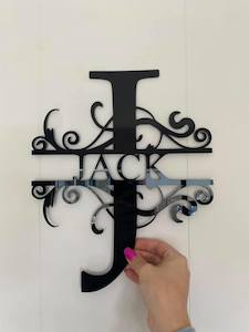 Personlised Letter Or Number Monograms: Acrylic Personalised Letter Monogram