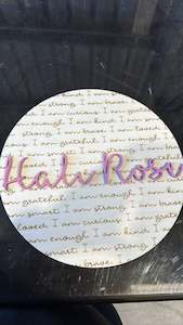 Personlised Letter Or Number Monograms: Custom Name Affirmation Sign