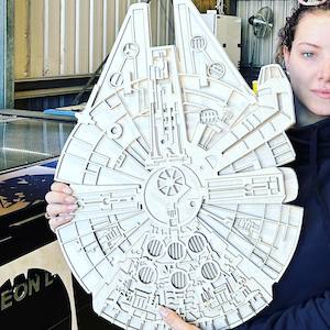 Wood Collection: Millenium Falcon 3D Piece