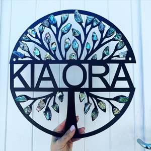 Monogram: Paua Kia Ora Tree of Life Monogram