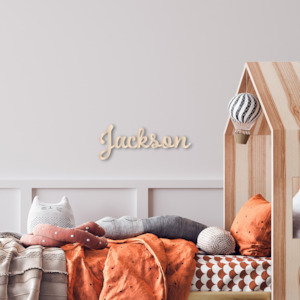 Wood Collection: Wooden Name Word