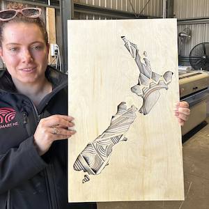 3D Abstract New Zealand