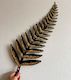 Gold Brushed Mixed Media Fern