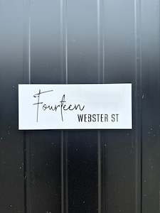 30cm x 12cm Acrylic Address Sign