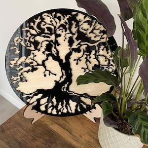 Acrylic Art: Birch / Acrylic Tree Of Life