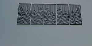 Braziers: Geometric Mountain Panel Set