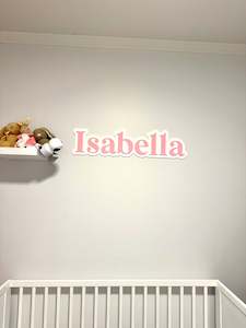 New Art: Double Layered Acrylic Name Plaque