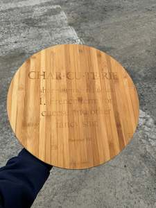 Etched Charcuterie Lazy Susan