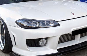 Exterior: COPLUS Dual LED Projector Head lights LED Indicators for 99-02 Nissan S15 200sx Silvia