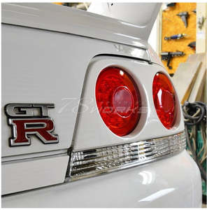 Exterior Lights: 78 Works Fiber Ring LED Taillights for 93-98 Nissan Skyline R33 GTR GTS25T GTST tail lights