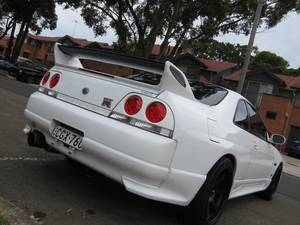 Exterior Lights: Clear Red LED Tail Lights for 95-98 Nissan Skyline R33 GTR GTST RB26 taillights