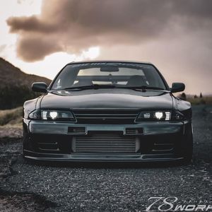 Exterior Lights: COPLUS 78 Works Dual LED Projector Headlights for 89-94 Nissan Skyline R32 GTR GTST RB26 headlights