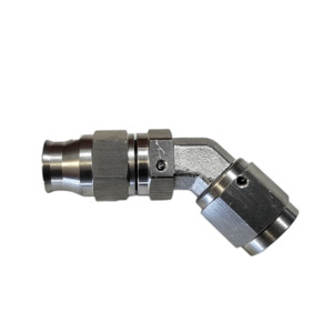 Fittings: PROLINK PTFE Teflon 45 Degree Stainless Steel Hose End