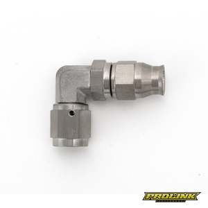 Fittings: PROLINK PTFE Teflon 90 Degree Stainless Steel Hose End