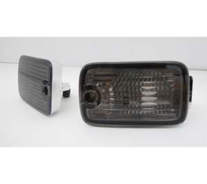 Black front bumper signal indicator lights for 91-98 Nissan 180SX Silvia RPS13
