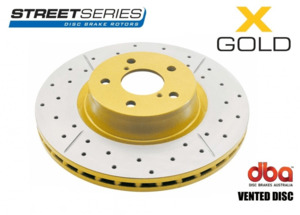 Dba: Toyota Landcruiser 80 Series 286mm Front Brake Rotor - DBA Street Crossed Drilled & Slotted DBA782X