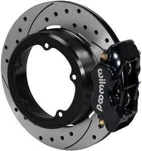 Brake Rotors: Wilwood Forged Dynapro Rear Dust Boot Brake Kit - 4-Piston 12.19" WB140-12420-D-DB