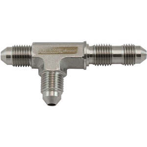 Aeroflow Stainless Steel Bulkhead Tee On the Run -3AN Bulkhead Nut Sold Separate - AF389-03
