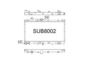 Fenix Radiators: Subaru Legacy & Outback BN9 / BS9 2.5L & WRX VA 2.0L Petrol 2015-2021