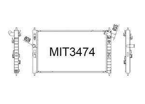 Fenix Radiators: Mitsubishi ASX / RVR GA 1.8L & 2.2L Diesel 2010-17