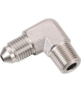 Prolink Performance: AN to NPT 90 Degree Stainless Steel Fitting