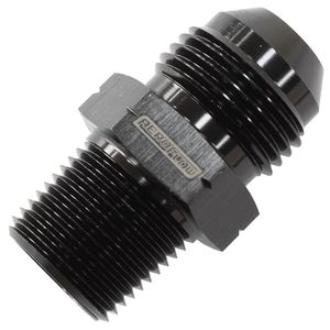 Aeroflow 1/4" BSPT to -6AN Adapter - AF756-06BLK