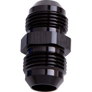Aeroflow: Male Flare Union -16AN Black Finish