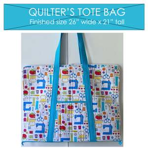 Sewing And Bag Patterns Kitsets: Quilters Tote Bag by Jenny Hunter