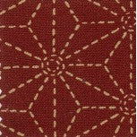 Japanese Fabric Collection: Sawa - Red/Natural