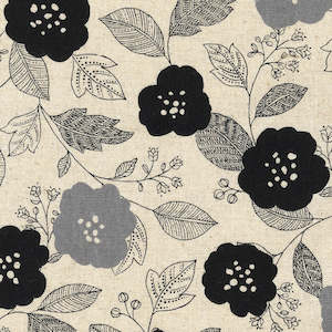 Sevenberry Cotton Flax Prints - Natural