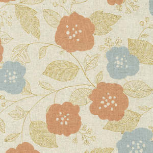 Sevenberry Cotton Flax Prints - Dusty Pink
