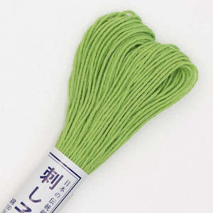 Sashiko Thread 20m Light Green #6