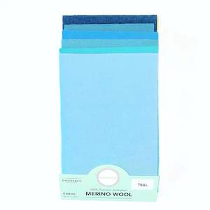 Sue Spargo Wool Felt: Sue Spargo Merino Wool - Teal