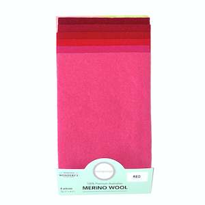 Sue Spargo Wool Felt: Sue Spargo Merino Wool - Red