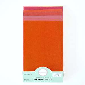 Sue Spargo Wool Felt: Sue Spargo Merino Wool - Orange