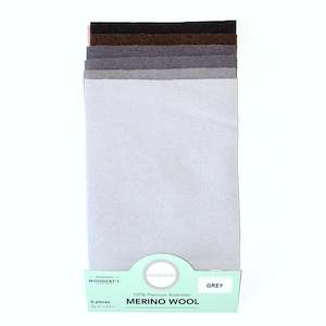 Sue Spargo Wool Felt: Sue Spargo Merino Wool - Grey